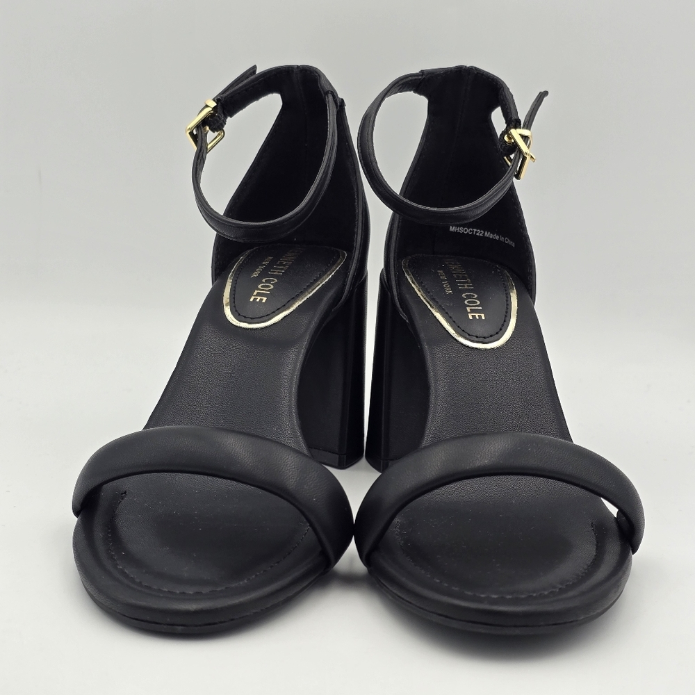 Like New Kenneth Cole New York Luisa Block Heel Ankle Strap Sandals - Picture 4 of 16